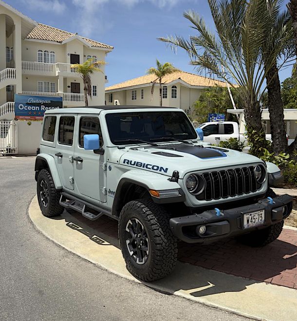 Jeep Wrangler Hybride Rubicon Cabrio met elektrisch Sunroof Unlimited 4xe 380 ( LM)