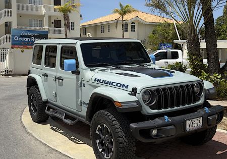 Jeep Wrangler Hybride Rubicon Cabrio met elektrisch Sunroof Unlimited 4xe 380 ( LM)